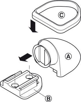 Door Hldr Magnetic Floor 20kg Plastic/Steel Brw - view 4