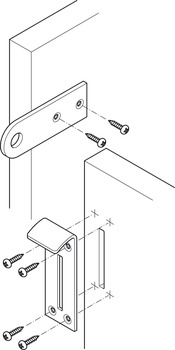 Safe Deposit Box Lock 70x25x18mm Steel Galvanised - view 5