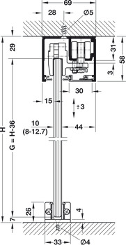 Hawa Porta 100GW Fitting/Clamp Shoe Set - view 4