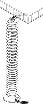 Vrt Cable Management Spiral Plastic/Metal Black - view 3
