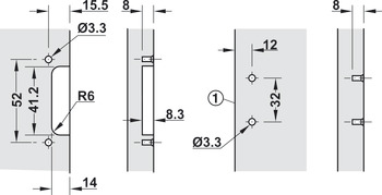 240D Hinge 10-13mm Drs HO SF 304 Stainless Steel - view 4