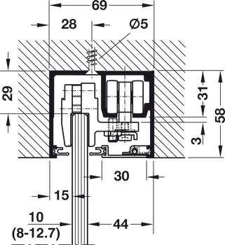 Hawa Porta 100GW Fitting/Clamp Shoe Set - view 2