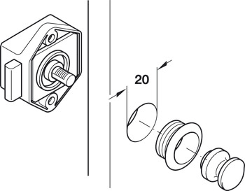 Mini Push-Lock Case BS 15mm UH Lacq - view 4