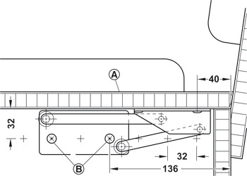 Bench Seat Hinge Spr 12kg Blue Zinc Glv - view 4
