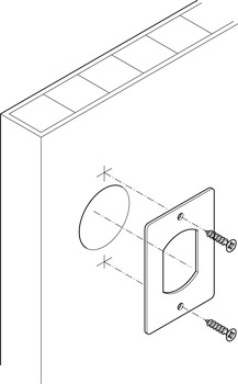 Locking Plate 39.5x35x1mm Steel Galvanised - view 3