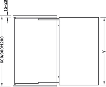 OPLA TOP PO WithT 40kg 600mm Steel/Anodised Silver - view 3