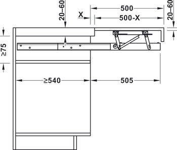OPLA TOP PO WithT 40kg 600mm Steel/Anodised Silver - view 4
