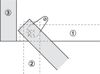 Pivot Hinge wo Stop Plastic White - view 3