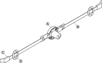 Symo3000 Ext Rod Lockcase DR NP - view 3