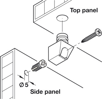 Arret Cabinet Connector D10mm Dowel Wht - view 5