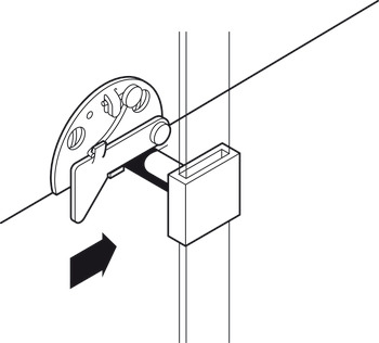 Drawer Catch 40x25.5mm RH SNP - view 3
