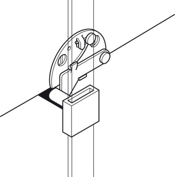 Drawer Catch 40x25.5mm RH SNP - view 4