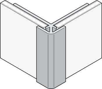 AluSplash Ext Crn Profile 610mm Aluminium Silver - view 4