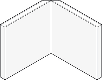 AluSplash Int Crn Profile 610mm Aluminium Antique - view 4