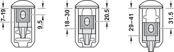 Kaiman Shelf Support 7-41mm Zinc Alloy/Plastic Aluminium - view 5