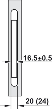 Dialock DT700/710 Mortice DR Out Stainless Steel Black - view 3