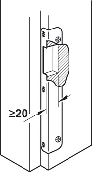 Dialock DT700/710 Mortice DR Out Stainless Steel Black - view 4