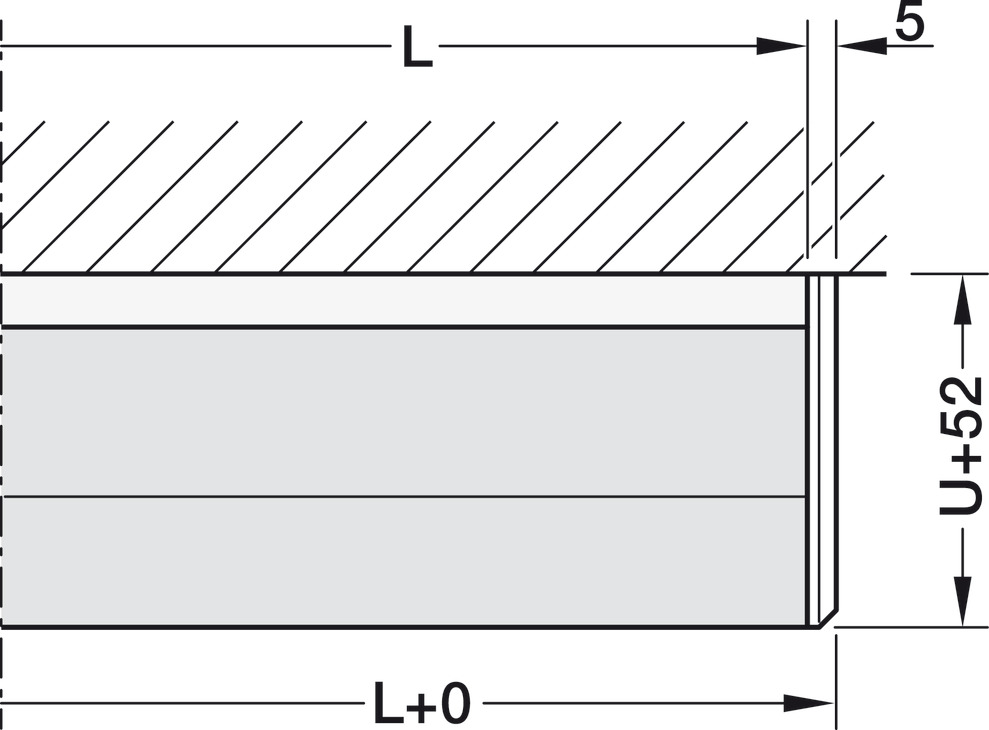 Hawa Porta ClipOn Panel Anodised Silver Col 3.5m - view 2