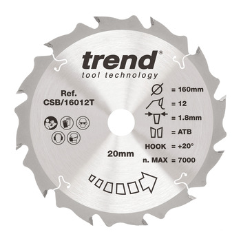 Trend Sawblade WD 12T 1.8K D160/20x1.2 000.00.492