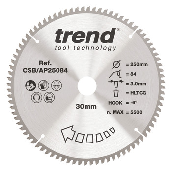 Trend Sawblade AP 84T 3.0K D250/30x2.0 000.00.537