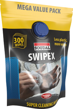 Soudal Swipex Wipes 300 Wipes in Pouch 003.50.630