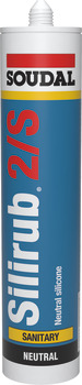 Soudal Silirub 2S Silcone 300ml Clr 003.50.709