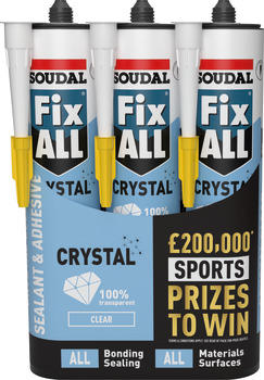 Soudal FixAll Crys Sealant 290ml Clr x3 003.50.758