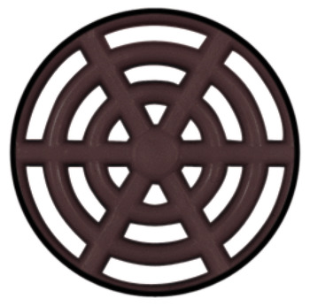 Vent Trim Rectangle D65mm Plastic Brown