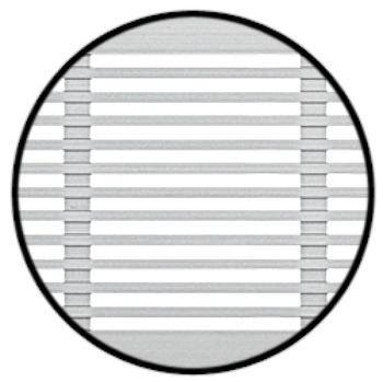 Ventilation Grille Phillips Slot 500x100mm Anodised Silver Fire Rated - view 2