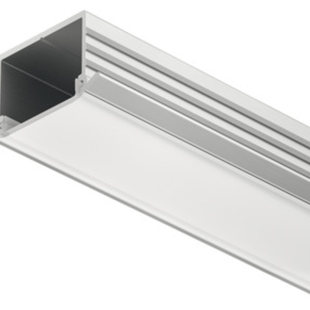 Loox5 1191 Profile Rectangle 2.5m Aluminium/Plastic SlvOpl