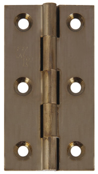 Broad Style Hinge 64x35mm Brass Pew