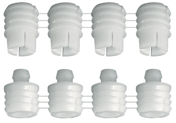Dowel Connector 2Pt Press Poly Nat - view 2