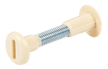 Connecting Screw & Cap 39mm Plastic Beige
