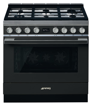 Smeg Por CPF9GPAN Range Ckr DF Antique/Stainless Steel