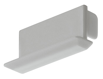 Loox5 1193 Profile Rectangle Endcaps Plastic Silver