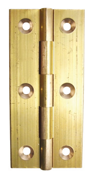 Butt Hinge Narrow 75x35mm Brass Self