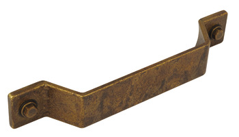 Factory D Handle Zinc Alloy Antique Brs 160mm Fixing Centres - view 2