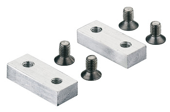 Accuride 0115RC End Stop+Fixings Aluminium