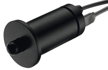Loox LED D15mm Dr Contact Switch Plastic Black