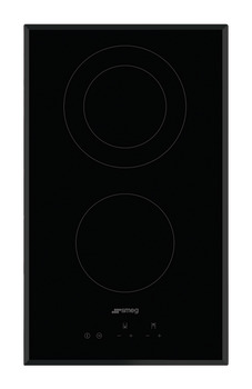 Smeg SE332EB Hob Cer Ang 2Z Black