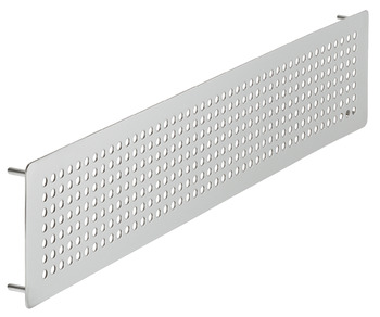Ventilation Grille Rnd Holes 100x500mm Brushed Stainless Steel