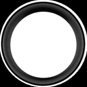 Vent Trim Rectangle D29mm Plastic Black - view 2