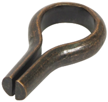 Shelf Support D6.5mm Loop Plug Steel FB