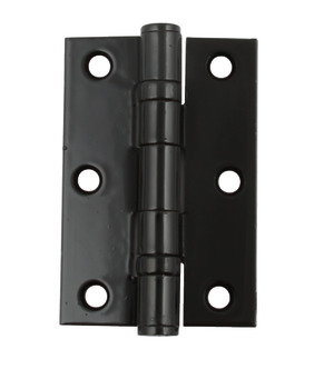Butt Hinge 2BB Sqr 76x50mm Steel Black