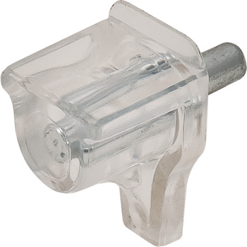 Shelf Support D3mm Plug Steel Glv/Plastic Trans - view 2