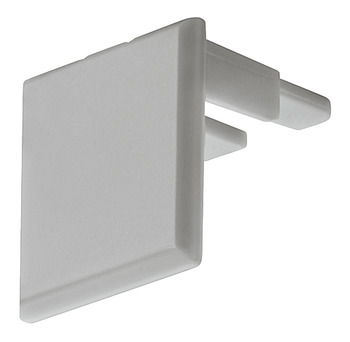 Loox5 2192 Profile SM Endcaps Rec Plastic Silver