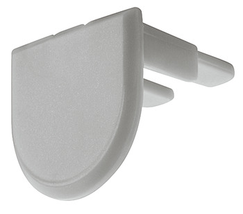 Loox5 2192 Profile SM Endcaps Rnd Plastic Silver