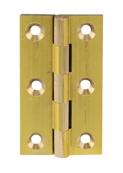 Broad Style Hinge 51x29mm Brass Aged