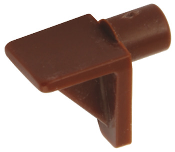 Shelf Support D6mm w Goove Plug Plastic Wht