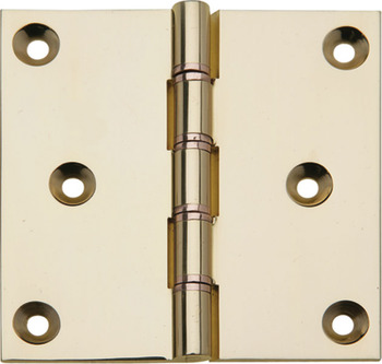 Butt Hinge Proj DPBW 75x75mm Brass Polished Brass